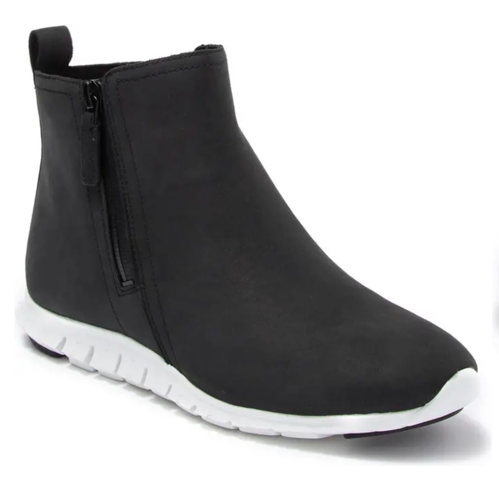 Cole Haan Black Zerogrand Side Zip Ankle Boots